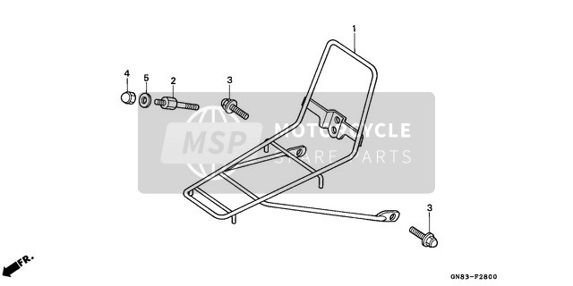 Honda C90 1996 Front Carrier for a 1996 Honda C90